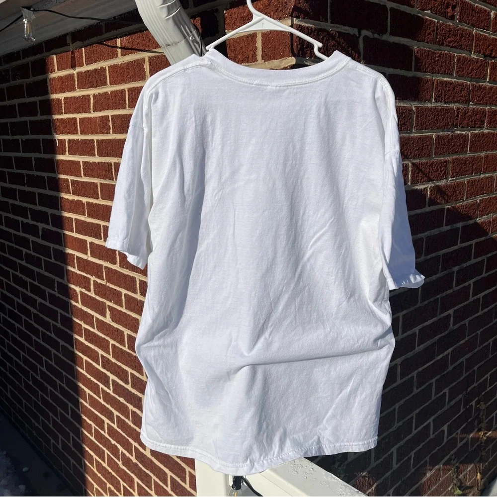 Gildan White Heavy Cotton T-Shirt - Picture 4 of 4